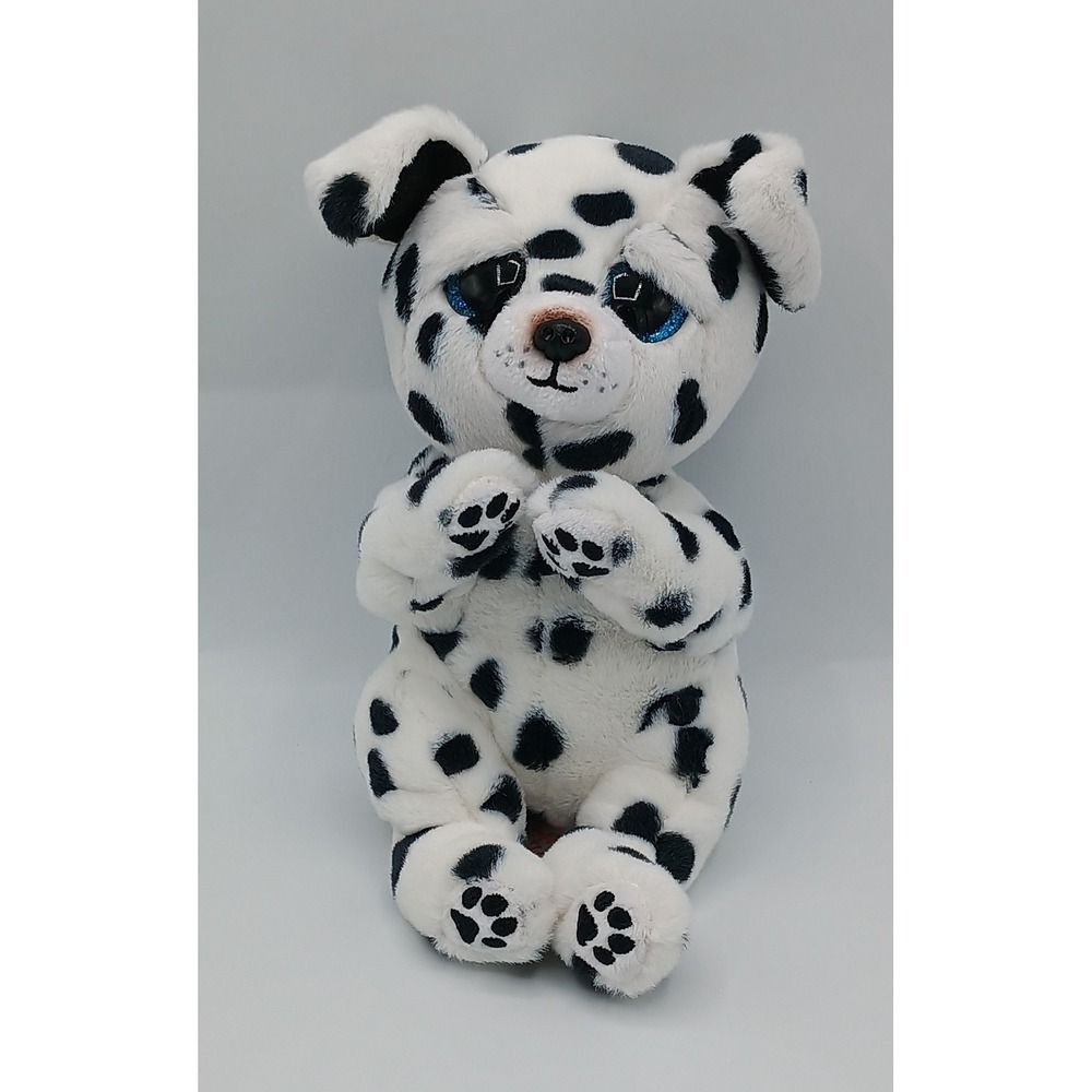 9" TY Beanie Bellies White Black Spots Rowdy The Dalmatian Beanbag Puppy Dog B5